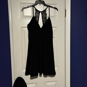 Black Lace-back Dress